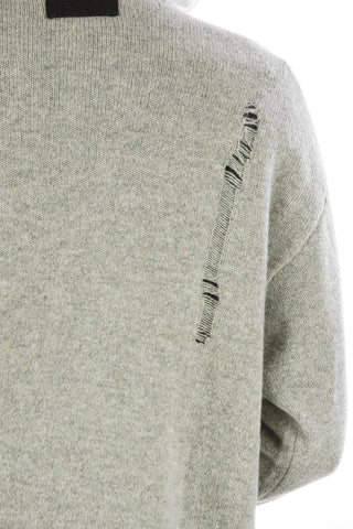 Distressed Details Oversize M-PURE Sweater