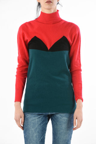 Wool and Cashmere M-VI Turtleneck Sweater