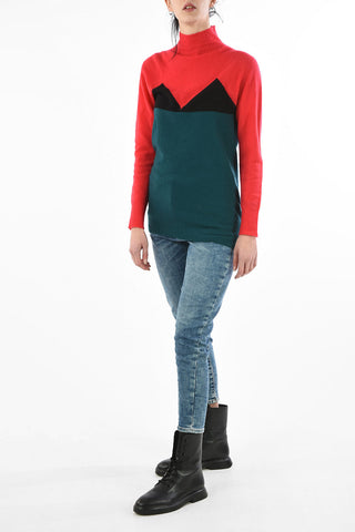 Wool and Cashmere M-VI Turtleneck Sweater