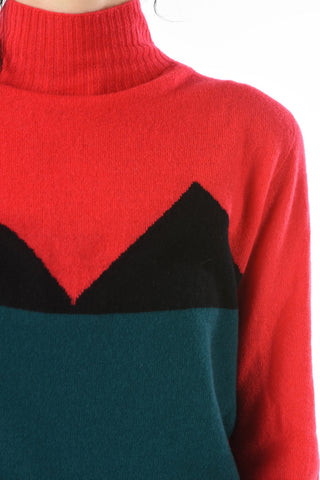 Wool and Cashmere M-VI Turtleneck Sweater