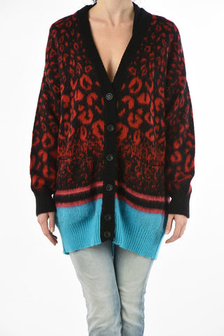Embroidered M-STA Oversize Cardigan