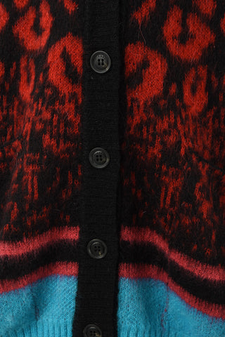 Embroidered M-STA Oversize Cardigan