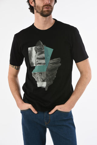 ZZEGNA T-shirt Girocollo con Stampa