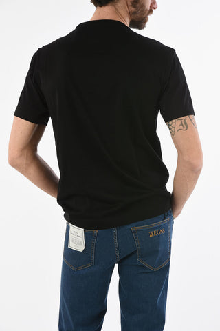 ZZEGNA T-shirt Girocollo con Stampa