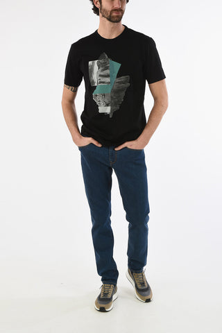 ZZEGNA T-shirt Girocollo con Stampa