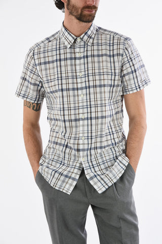 LUXURY Camicia Plaid Maniche Corte