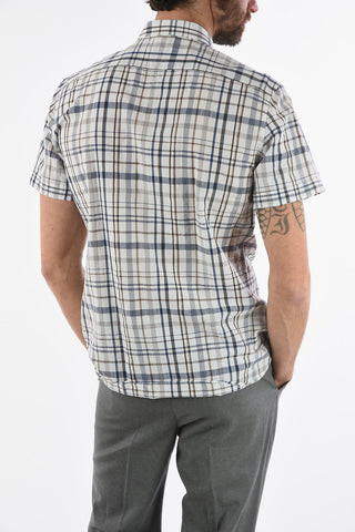 LUXURY Camicia Plaid Maniche Corte