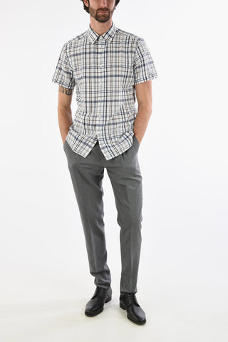 LUXURY Camicia Plaid Maniche Corte