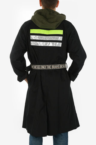 Cappotto con Cappuccio J-NOBURUX e Cintura Logata