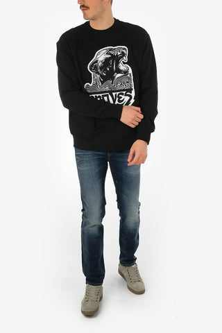 Embroidered S-BAY-WA Crew-Neck Sweatshirt