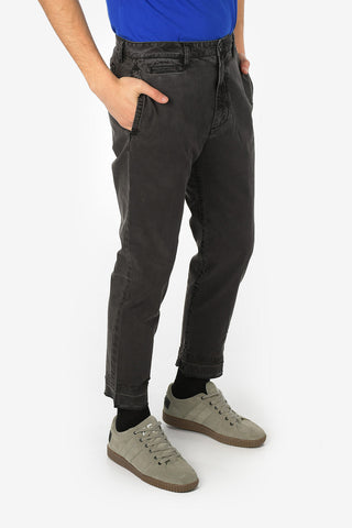 Mid-Waist P-MADOX-STITCH Capri Pants