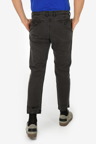Mid-Waist P-MADOX-STITCH Capri Pants