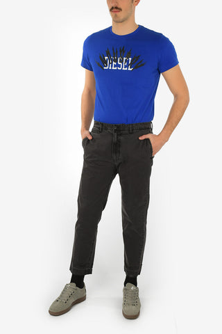 Mid-Waist P-MADOX-STITCH Capri Pants