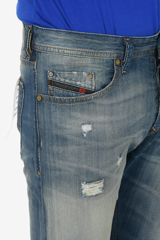 18cm Stone Washed BUSTER Slim Fit Jeans L32