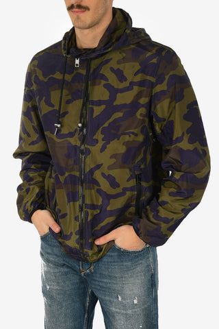 Camouflage J-ACOUSMATIC Jacket with Zip Closure