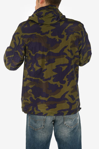 Camouflage J-ACOUSMATIC Jacket with Zip Closure