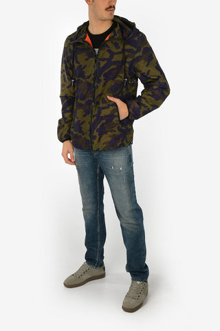 Camouflage J-ACOUSMATIC Jacket with Zip Closure
