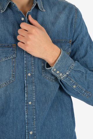 Snap Button Denim D-ROOKE Shirt