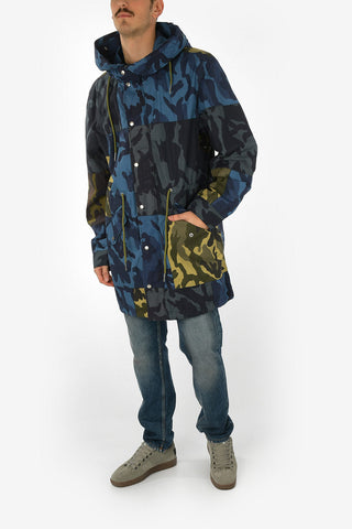 Camouflage J-DRONE Parka Jacket with Snap Button
