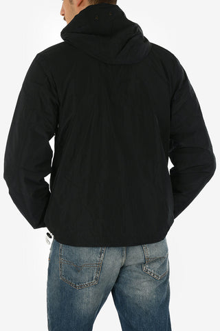 Hooded J-PHOEN-PLAIN-BRO Jacket with Zip Closure