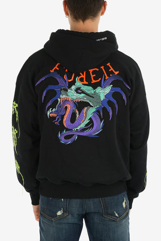 Embroidered Back Hooded S-ALBY-BX3 Sweatshirt