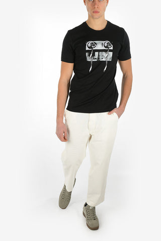 BLACK GOLD T-shirt TY-X1 con Ricamo e Stampa