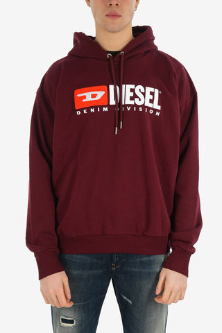 Logo-Embroidered Hooded S-DIVISION Sweatshirt