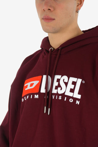 Logo-Embroidered Hooded S-DIVISION Sweatshirt