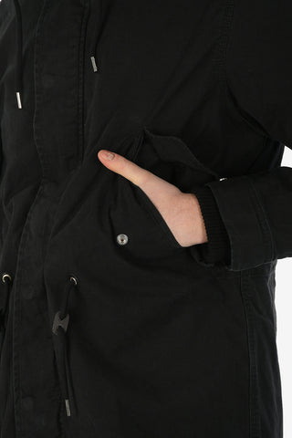 Hidden Closure Cotton R-KIIBI Parka Jacket