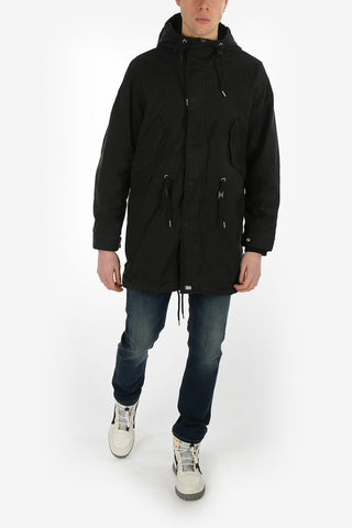 Hidden Closure Cotton R-KIIBI Parka Jacket