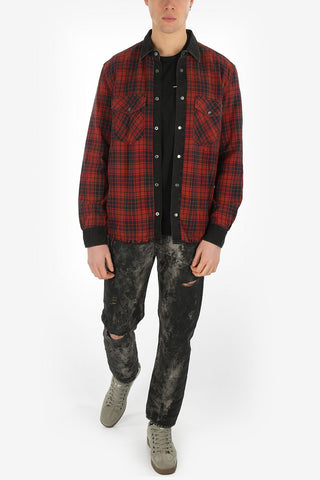 Reversible Denim D-WEAR-C Shirt with Snap Button