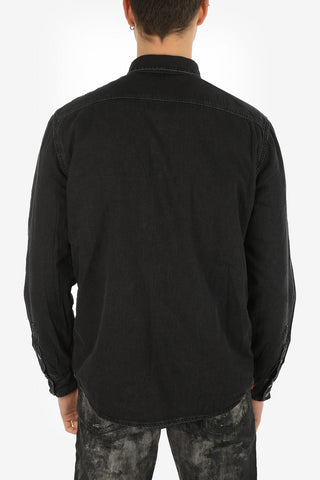 Reversible Denim D-WEAR-C Shirt with Snap Button