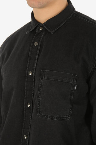 Reversible Denim D-WEAR-C Shirt with Snap Button