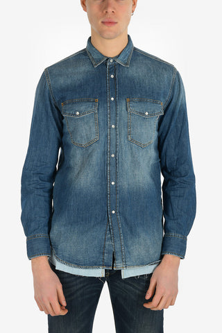 Snap Button Denim D-ROOKE-C Shirt