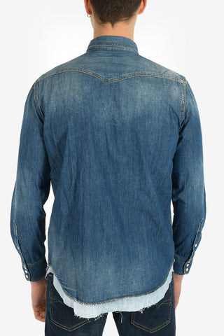 Snap Button Denim D-ROOKE-C Shirt