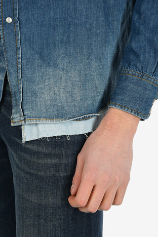 Snap Button Denim D-ROOKE-C Shirt