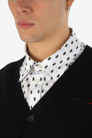 V-Neck Slim Fit K-MILOK Cardigan