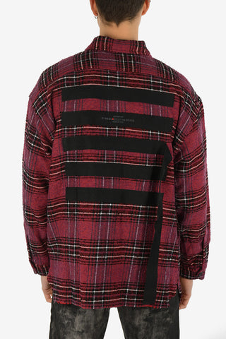 Tartan Wool S-TARO Oversize Shirt