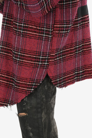 Tartan Wool S-TARO Oversize Shirt