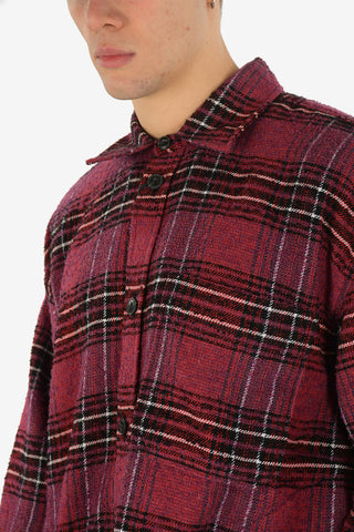 Tartan Wool S-TARO Oversize Shirt