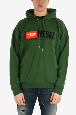 Logo-Embroidery Hooded S-DIVISION Sweatshirt