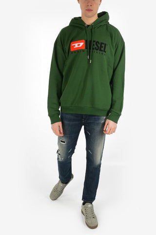 Logo-Embroidery Hooded S-DIVISION Sweatshirt