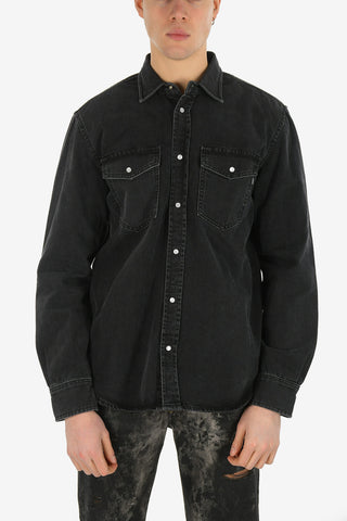 Snap Button Denim D-ROOKE-L Shirt