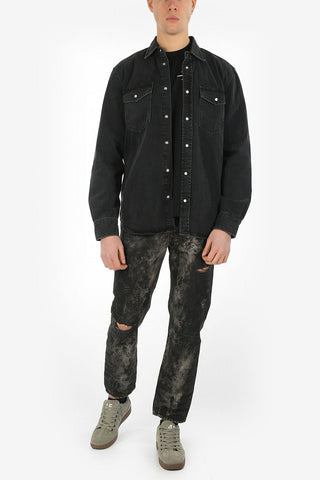 Snap Button Denim D-ROOKE-L Shirt