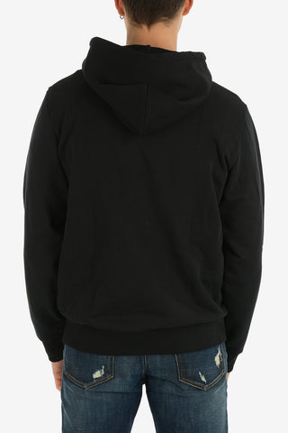 Felpa S-GIRK-HOOD-J2 con Strass e Dettagli Distressed