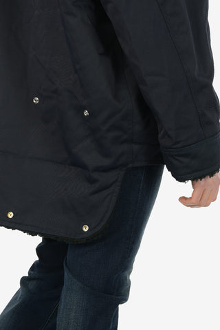 Oversize W-PELLY Jacket with Faux Fur Inner