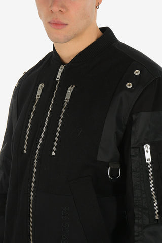 Wool W-GARBO Jacket with Zip Closure