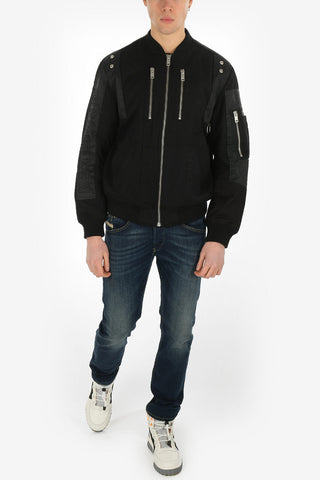 Wool W-GARBO Jacket with Zip Closure