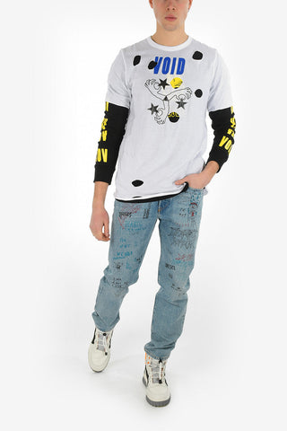 Distressed T-SHOOT-LAY T-shirt