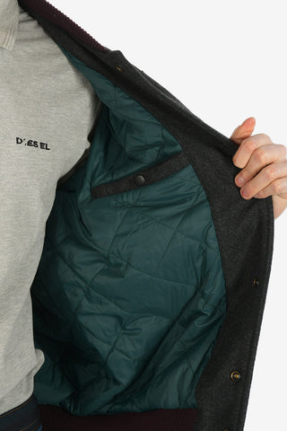Leather Sleeve  R-HARRYZ Bomber